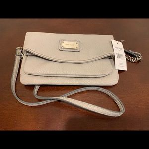 Nine West Crossbody/Wristlet in light Gray
